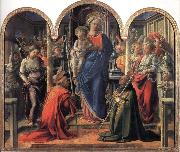 Fra Filippo Lippi Madonna and Child with Angels,St Frediano and St Augustine Germany oil painting artist
